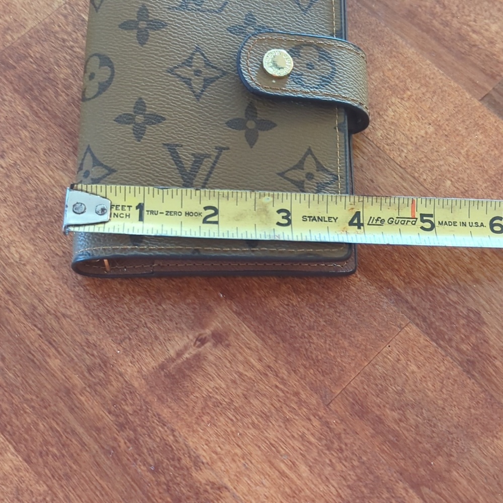 LV monogram agenda wallet in Brown and Dark Brown - Picture 10 of 10
